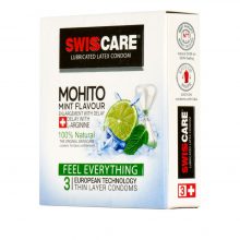 کاندوم سوئیس کر مدل Mohito Mint Flavour بسته 3 عددی